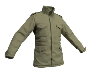 M65 Military Jacket - Marvelous Designer 3D model