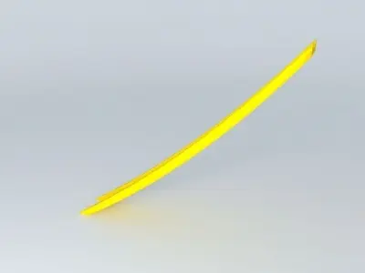 747 400 front engine emergency slide Free 3D model