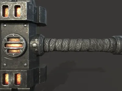 lava hammer Free low-poly 3D model