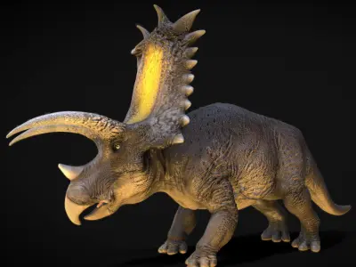 Pentaceratops Low-poly 3D model