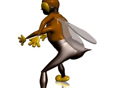 Captain Fly Low-poly 3D model