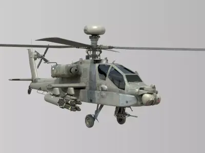 Ah64 Longbow Apache helicopter 3D model