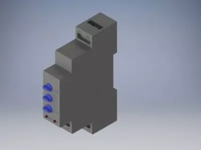 Phase control relay RKN-1-2 3D model