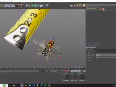 Bee Honey Movie 3D Model 3D model