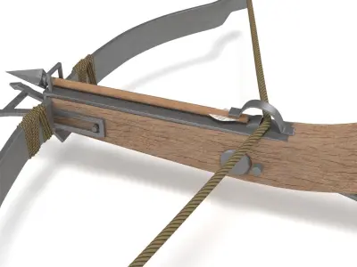 Cross bow low poly pbr 3D model