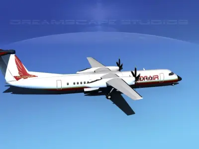 Dehaviland DHC-8 400 Falcon Air 3D model