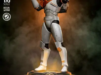 STAR WARS Clone Commando Sculpture 3D print model