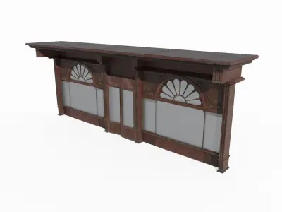 Classical architecture shop storefront 3D model