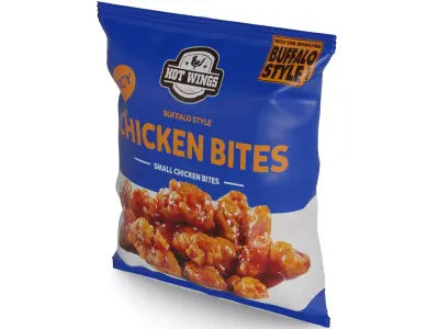 Meat snacks and cabanossi Buffalo Chicken Bites 3D model