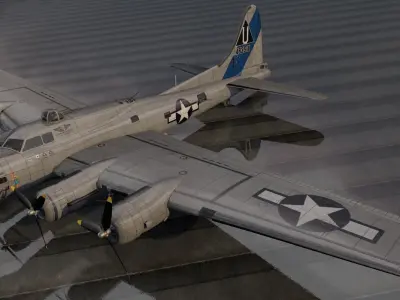 Boeing B-17G Fortress 3D model