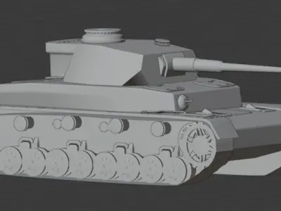 Tank PzKp 3D model