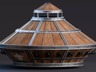 Da Vinci Inventions - Armoured Fighting Vehicle Low-poly 3D model