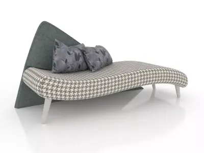 BIENNE ARREDA Pied de Poule Chaise Longue Free 3D model