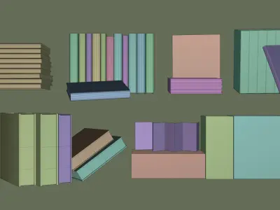 Classics Book Collection V2 Free low-poly 3D model