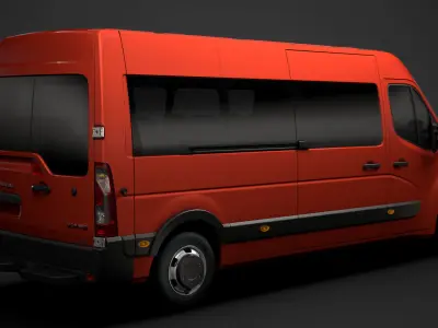 Vauxhall Movano L3H2 Minibus 2020 3D model