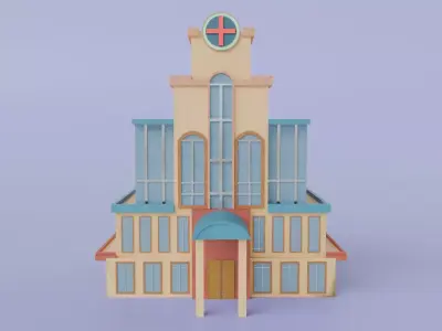 Modern City Pack - Urban Environment - Modular Buildings 3D model