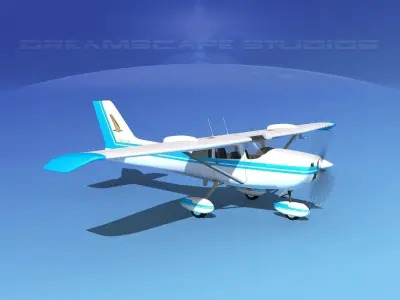 Cessna 172 Skyhawk STOL V08 3D model