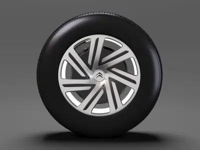 Citroen Berlingo wheel 2017 3D model