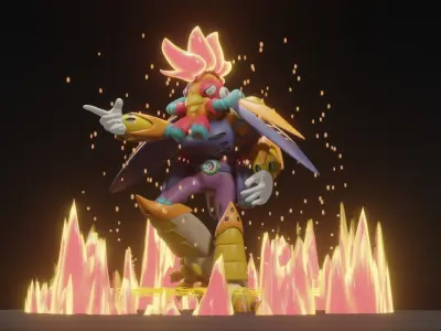 Burn Rooster 3D model