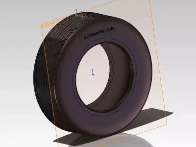 Automobile Tyre 3D model