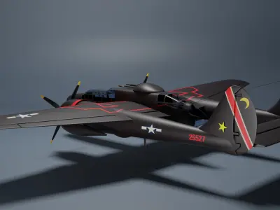 Northrop P-61 Black Widow 3D model
