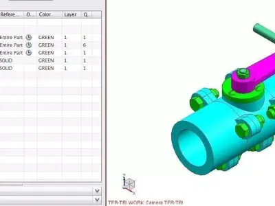 Valve Tutorial you how to make parts report sheet MS Excel fi... 3D model