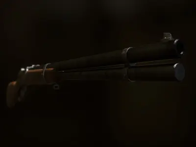 Winchester Model 1894 Low-poly 3D model