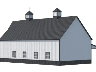 5 PBR Industrial Buildings Collection 3D model
