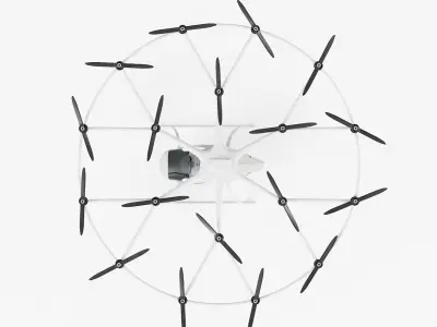 E-VOLO VC200 Volocopter Manned Drone 3D model