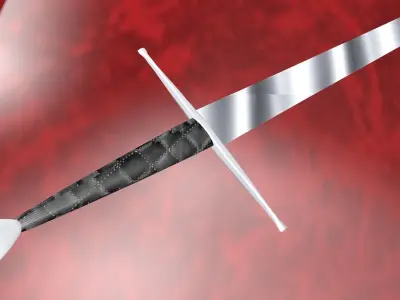 Long Sword Medieval Historical Accurate  Low-poly 3D model
