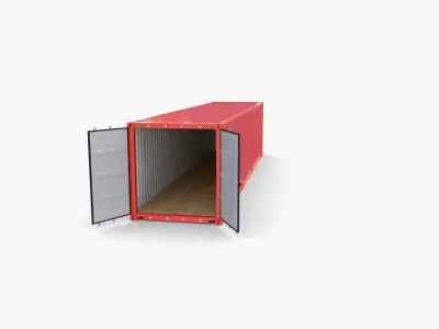 40ft Shipping Container CAI v2 3D model