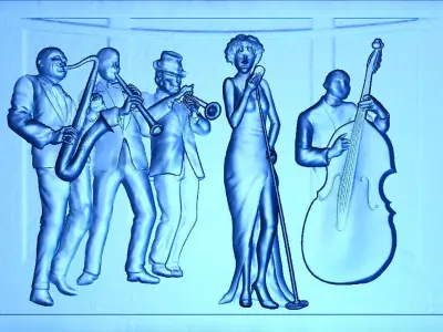 Jazz Band Free 3D print model