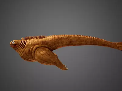 Shin Godzilla First Form Rigged 3D model