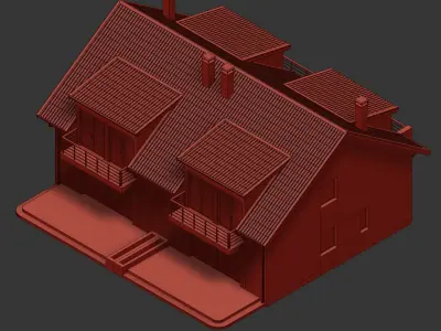 Private House model 2 3D model