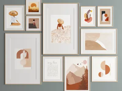 Art Frame 336 Low-poly 3D model