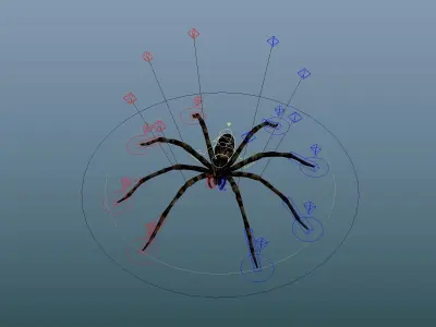 Fishing Spider Low-poly 3D model