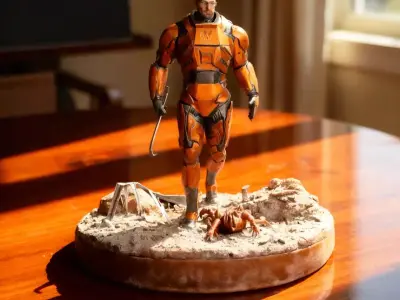 Gordon Freeman STL  Half Life Character Figurine 3D print model