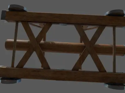 Battering Ram Low-poly 3D model Low-poly 3D model