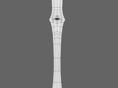 Fantasy Dragon Sword Low-poly 3D model