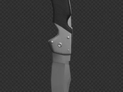 Falchion Knife CS2 Low-poly 3D model