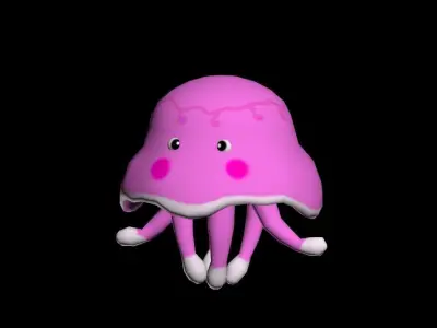 jellyfish Low-poly 3D model
