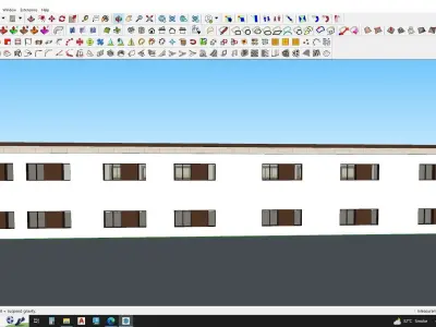 3D STRIP MALL STORE 3D model