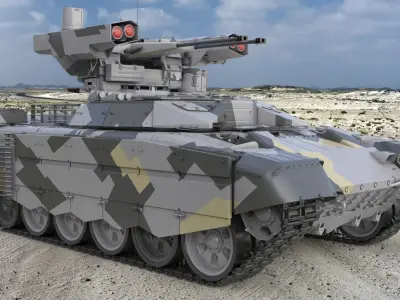 Tank Terminator BMPT 72 3D model