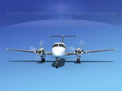 Beechcraft B1900C Unmarked 3D model