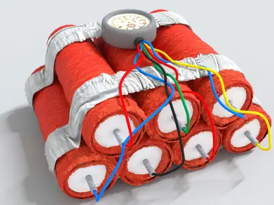 laos Game Bomb Low-poly 3D model