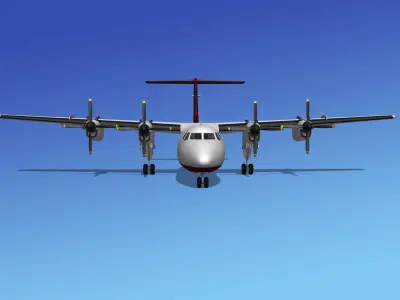 Dehavilland DHC-7 Air Scot 3D model