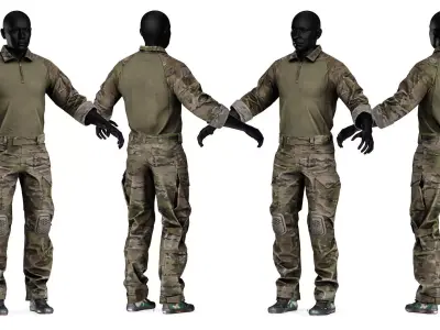 CRYE PRECISION COMBAT UNIFORM G4 Low-poly 3D model