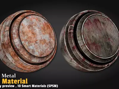 Rust Metal Smart Material Substance 3d Painter Texture