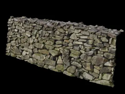 Stone Wall 3D model