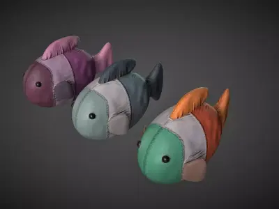 Rag Fish Toys Low-poly 3D model